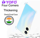 YOFO Back Cover for Realme 10 Pro (5G) (Silicone|Transparent|Camera Protection)
