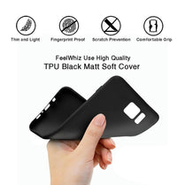 YOFO Soft Silicone Mobile Back Cover Compatible with Oppo A5x 5G, Oppo A5x 4G(Plain Black)($BL-OPP-A5X(4G)-000)