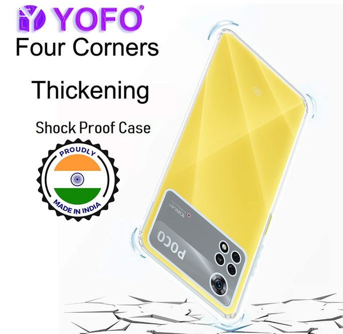 YOFO Transparent Back Cover for Poco X4 Pro (5G)