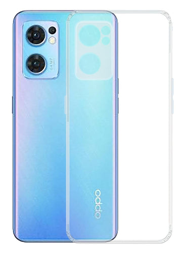 YOFO Back Cover for Oppo Reno 7 (5G) (Flexible|Silicone|Transparent|Full Camera Protection)