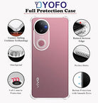 YOFO Transparent Back Cover for Vivo V50 / iQOO Z10R 5G / V50e 5G / Vivo T4R 5G