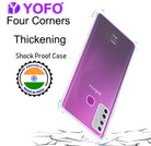 YOFO Rubber Back Cover Case for Infinix Hot 9 / Hot 9 Pro (Transparent) with Bumper Corner   (SALE)