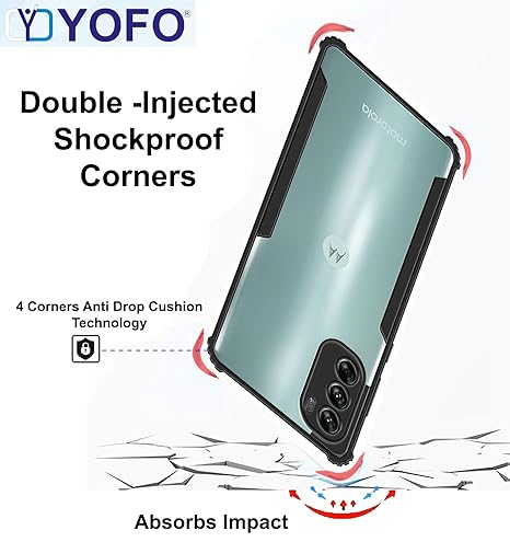 YOFO Shockproof Back Cover for Motorola Edge 30