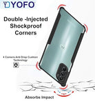 YOFO Shockproof Back Cover for Motorola G62