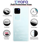 YOFO Back Cover for Vivo V30 / V30 Pro (5G) (Flexible|Silicone|Transparent|Full Camera Protection|Dust Plug)
