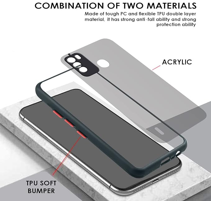 YOFO Smoke Back Cover for  Itel Vision 1 Pro