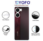 YOFO Back Cover for Vivo V29E (2.0 MM|SlimFlexible|Silicone|Transparent|Camera Protection)