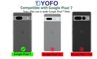 YOFO Transparent Back Cover for Google Pixel 7