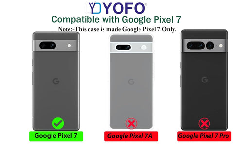 YOFO Transparent Back Cover for Google Pixel 7