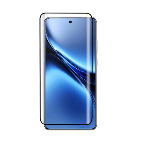 YOFO Premium HD+ Full Glue Tempered Glass For Vivo X200 Pro Full Glue Curved Glass 100% Fingerprint Working with self installation kit (NON UV GLASS)