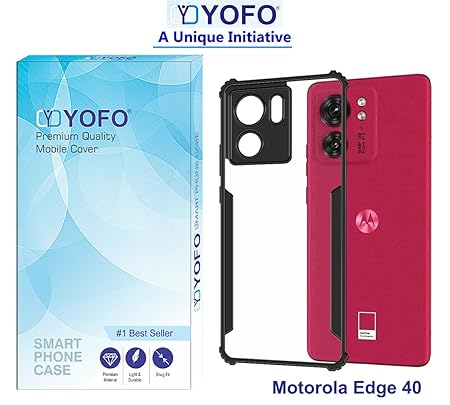 YOFO Shockproof Back Cover for Motorola Edge 40