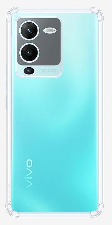 YOFO Back Cover for Vivo S15 Pro (Flexible|Shockproof|Silicone|Transparent|Camera Protection)