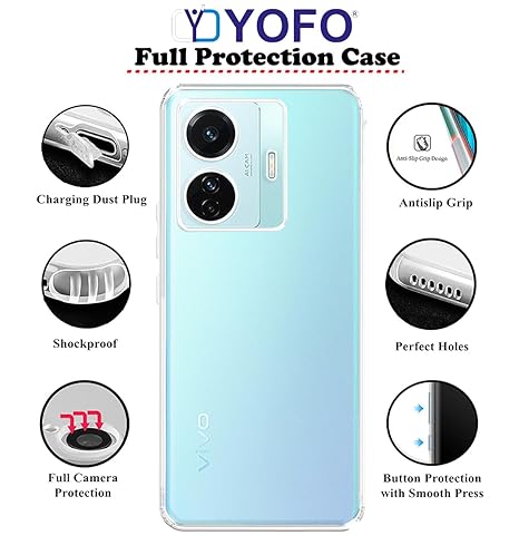 YOFO Silicon Back Cover Case for Vivo T1 Pro (5G)