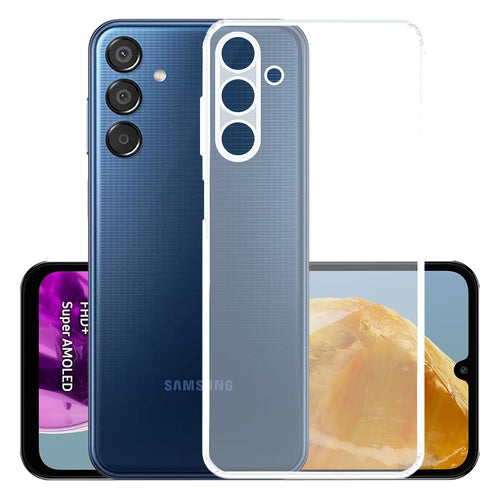 YOFO Back Cover for Samsung A13 (5G) (Flexible|Silicone|Transparent|Full Camera Protection|Dust Plug)