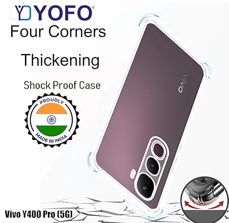 YOFO Transparent Back Cover for Vivo Y400 Pro (5G)