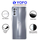 YOFO 2.0 MM Back Cover for Moto G52 (Silicone|Transparent|Camera Protection)