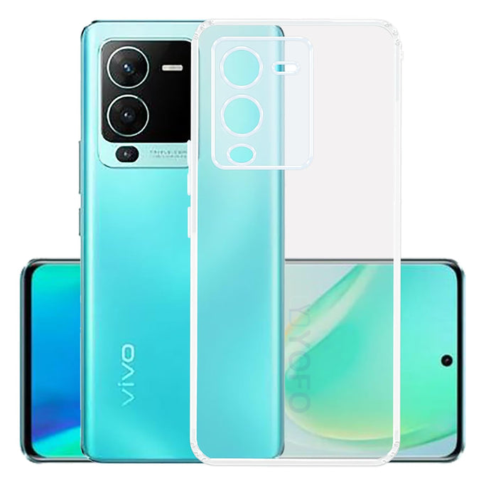 YOFO Back Cover for Vivo V25 Pro (5G) / S15 Pro (5G) (SlimFlexible|Silicone|Transparent)(SALE)