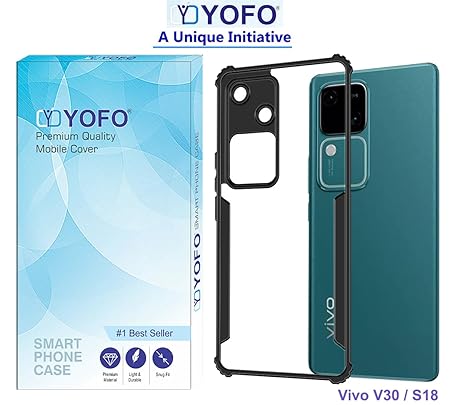 YOFO Shockproof Back Cover for Vivo V30 (5G) / S18