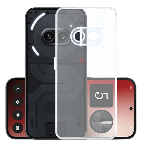 YOFO Back Cover for Nothing Phone 2A (Flexible|Silicone|Transparent|Anti Dust Plug|Camera Protection)