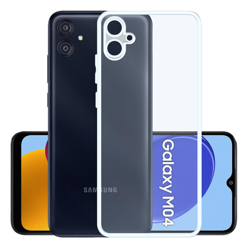 YOFO Back Cover for Samsung Galaxy M04 (SlimFlexible|Silicone|Transparent|Camera Protection)