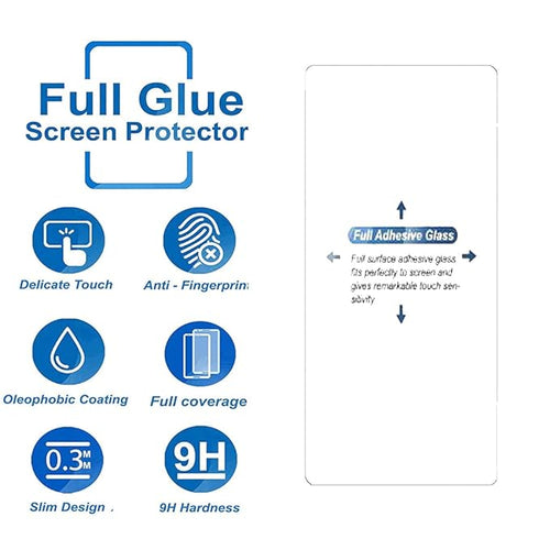 Edge to Edge Tempered Glass for Realme 8i / 9i / 7i