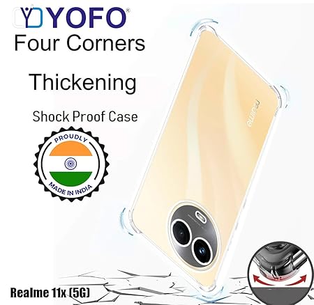 YOFO Transparent Back Cover for Realme 11 (5G)