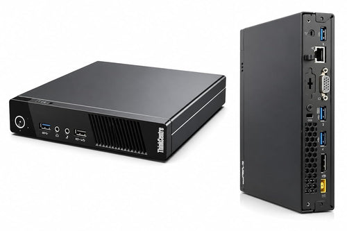 Lenovo Think Centre M-93 Tiny Desktop PC (Core i3 4th Gen, 4GB DDR3 RAM, 128GB SSD,Windows 11 Pro, MS Office,HD Graphics, USB, DP) with Free 5G WiFi Dongle (Tiny PC -i3(4th)/4GB/128SSD) Refurbished