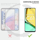 Edge to Edge Tempered Glass for Realme C61