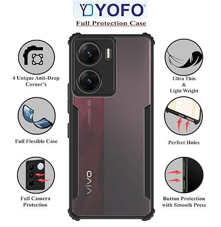YOFO Shockproof Back Cover for Vivo V29E (5G)