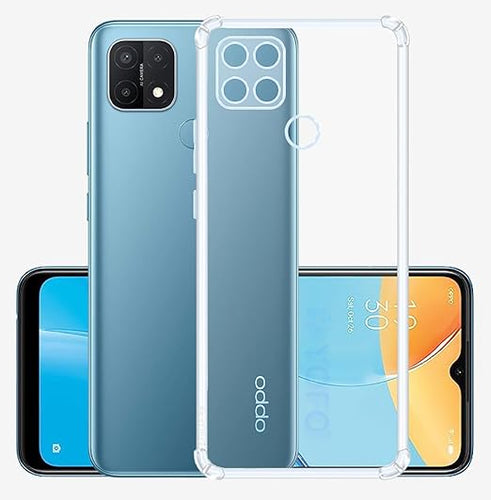 YOFO Back Cover for Oppo A15 / A15s (Flexible|Shockproof|Silicone|Transparent|Camera Protection)