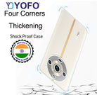 YOFO Back Cover for Realme 11 Pro / 11 Pro Plus (5G) (SlimFlexible|Silicone|Transparent|Camera Protection|DustPlug)
