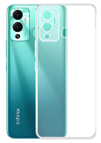 YOFO Back Cover for Infinix Hot 12 Play (Silicone|Transparent|Camera Protection)