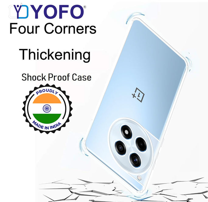 YOFO Transparent Back Cover for OnePlus 12R