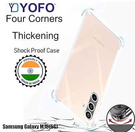 YOFO Transparent Back Cover for Samsung Galaxy M16 (5G)