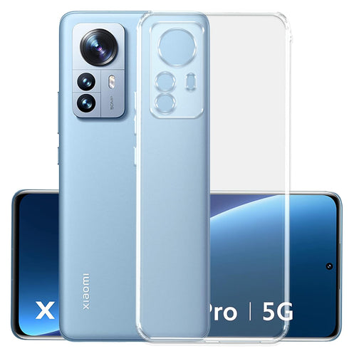 YOFO Back Cover for Mi Xiaomi 12 Pro (5G) (Flexible|Silicone|Transparent|Full Camera Protection|Dust Plug)