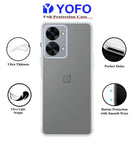 YOFO Back Cover for OnePlus Nord 2T (5G) (Flexible|Silicone|Transparent|Anti Dust Plug|Camera Protection) (SALE)