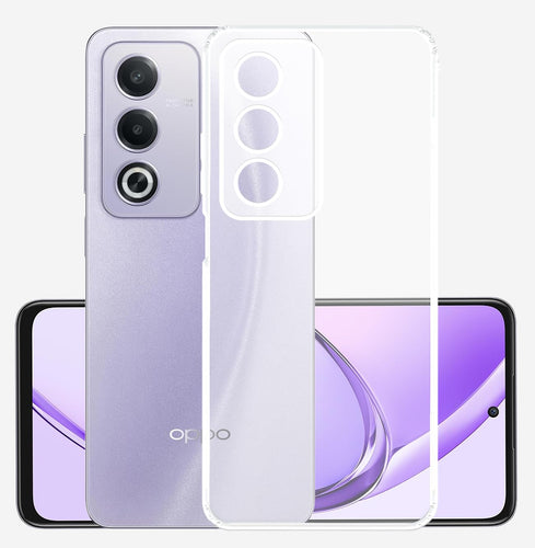 YOFO Back Cover for Oppo A3 Pro (5G) (Flexible|Silicone|Transparent|Full Camera Protection|Dust Plug)