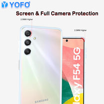 YOFO Back Cover for Samsung Galaxy M54 / F54 (5G) 2.0 MM (Flexible|Silicone|Transparent|Full Camera Protection)