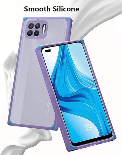 YOFO Square Smoke Back Cover for Oppo F17 Pro