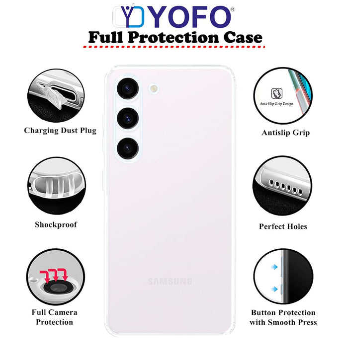 YOFO Transparent Back Cover for Samsung S23 (5G)