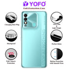 YOFO Back Cover for Tecno Spark 8 / 8T (Flexible|Silicone|Transparent|Dust Plug|Camera Protection)