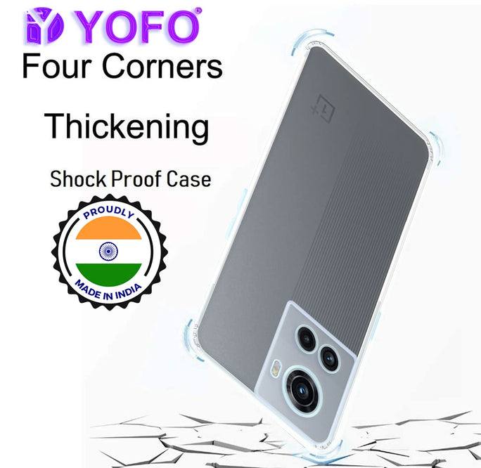 YOFO Transparent Back Cover for OnePlus 10R (5G)