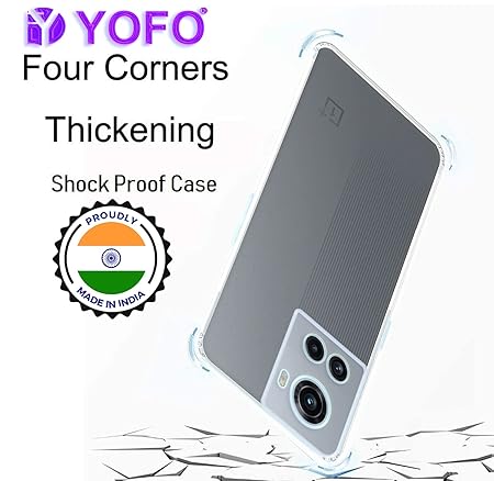 YOFO Transparent Back Cover for OnePlus 10R (5G)