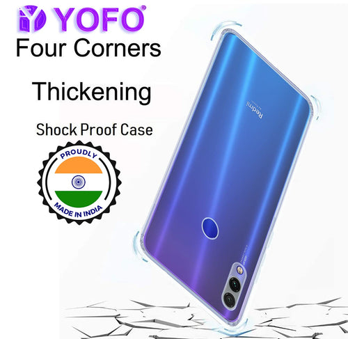 YOFO Silicone Transparent Back Cover for MI Redmi Note 7 Pro/Note 7 / Note 7S