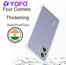 YOFO Back Cover for Redmi 11 Prime (4G) (Silicone|Transparent|Camera Protection)