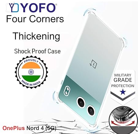 YOFO Transparent Back Cover for OnePlus Nord 4 (5G)