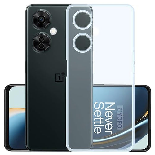 YOFO 2.0 MM Back Cover for OnePlus Nord CE-3 Lite (Silicone|Transparent|Camera Protection/Heavyduty)
