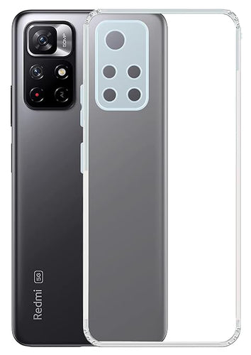 YOFO Back Cover for Xiaomi 11i (5G) (SlimFlexible|Silicone|Transparent|Camera Protection|DustPlug) Brand: YOFO