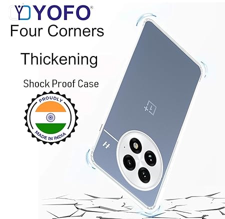 YOFO Transparent Back Cover Case for OnePlus 13