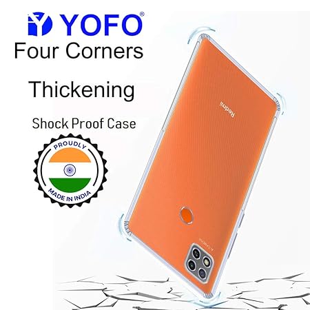 YOFO Transparent Back Cover  for mi redmi 9